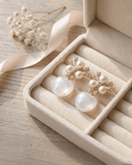 Aurora Pearl Blossom Statement Earrings - Sannu Fashion Store