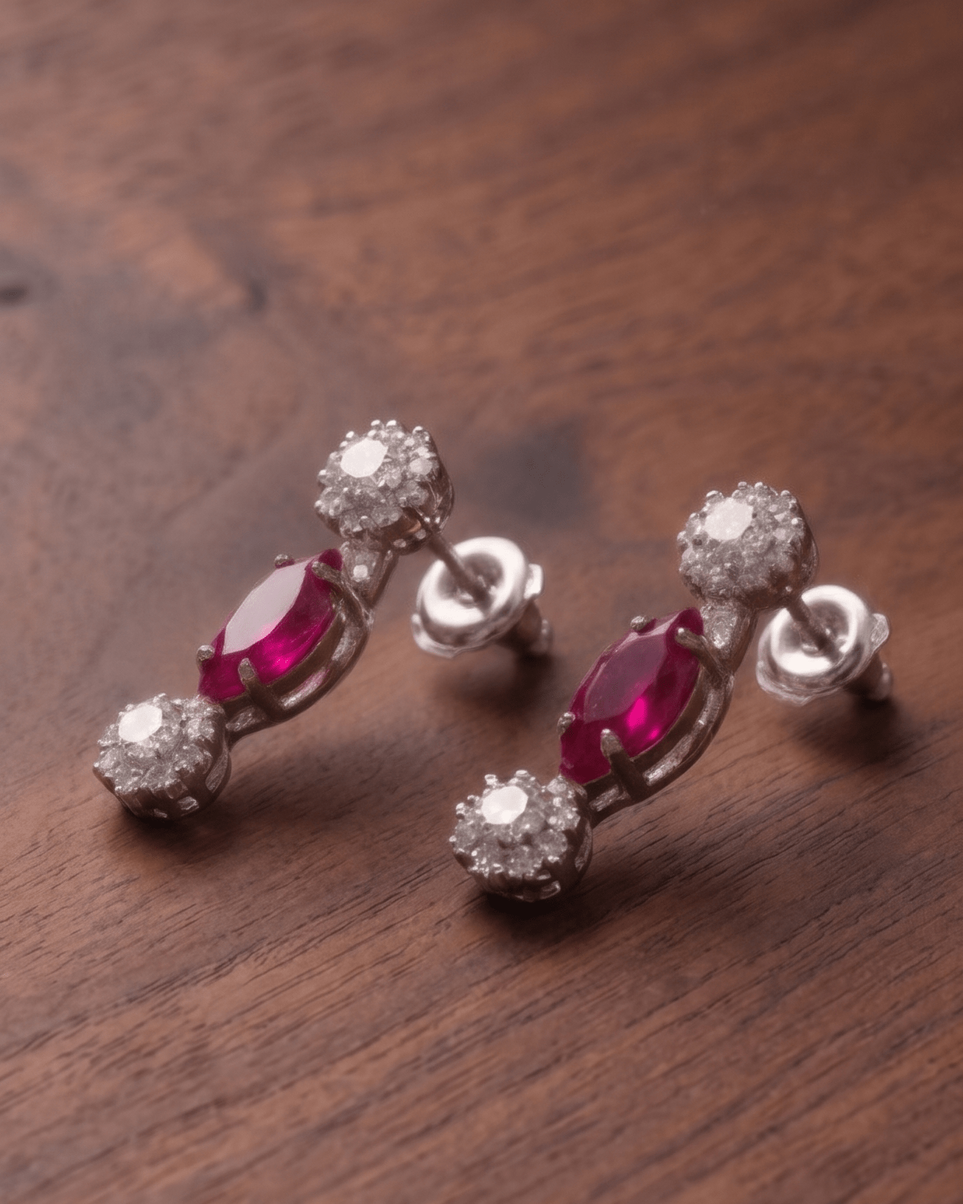 Ruby Elegance Double Layer Necklace Set with Earrings - Sannu Fashion Store